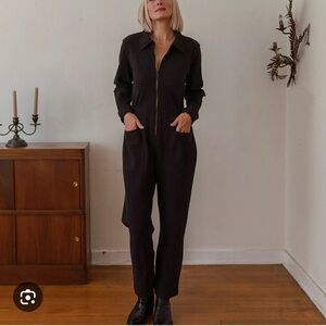 Loup Este Front Jumpsuit Black